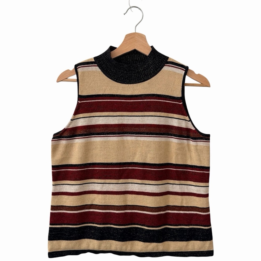 First Issue Liz Claiborne Women's Sleeveless Mock Neck Knit Top‎